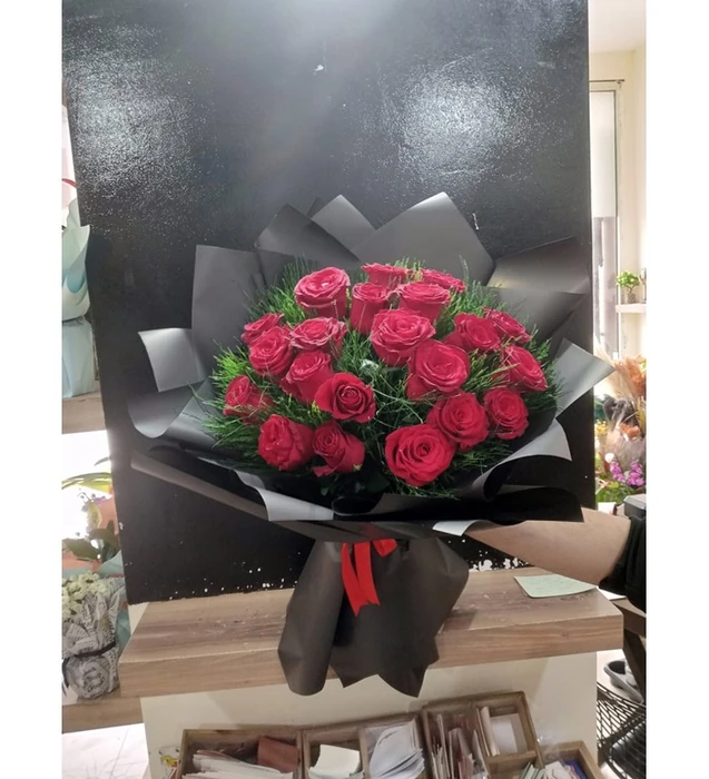 kırmızı gül buketi