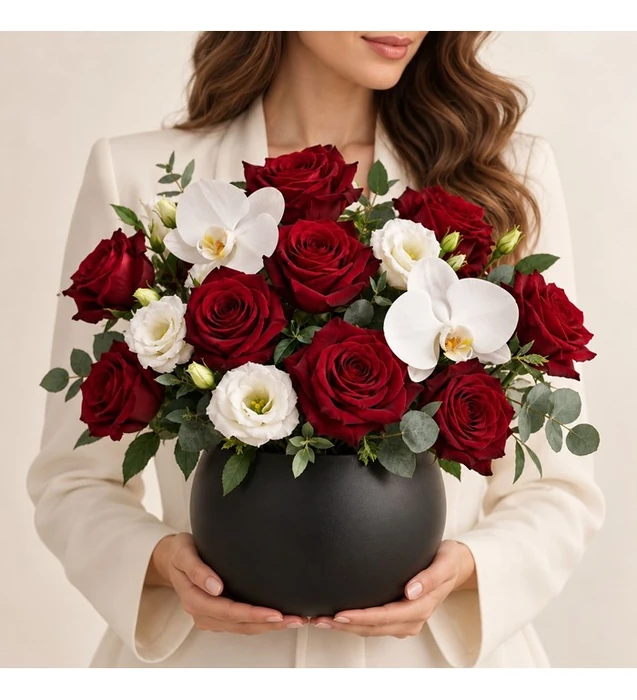 Velvet Black Vase