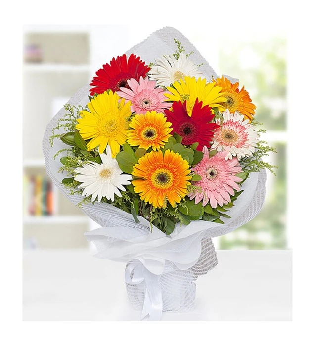 Renkli Gerbera Buketi