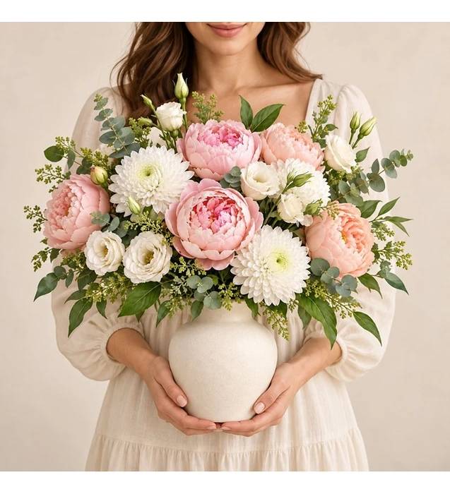 Hira Peony Anastasia Vase