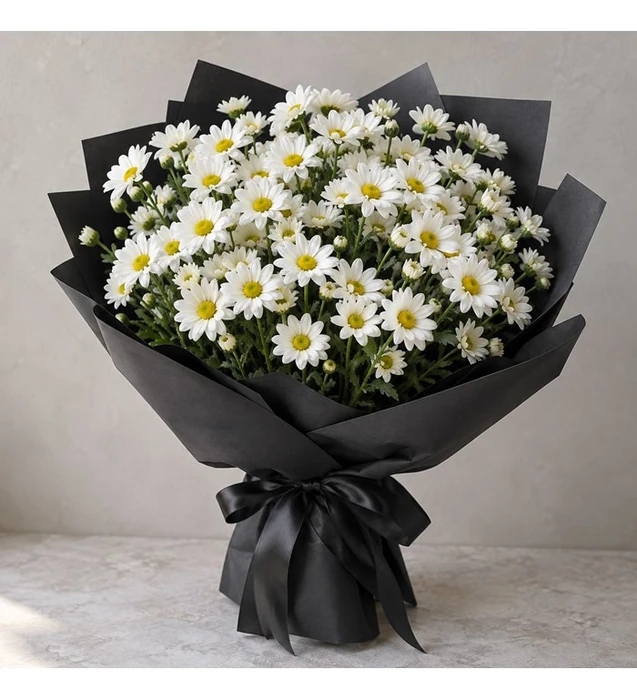 Hira White Daisy Bouquet